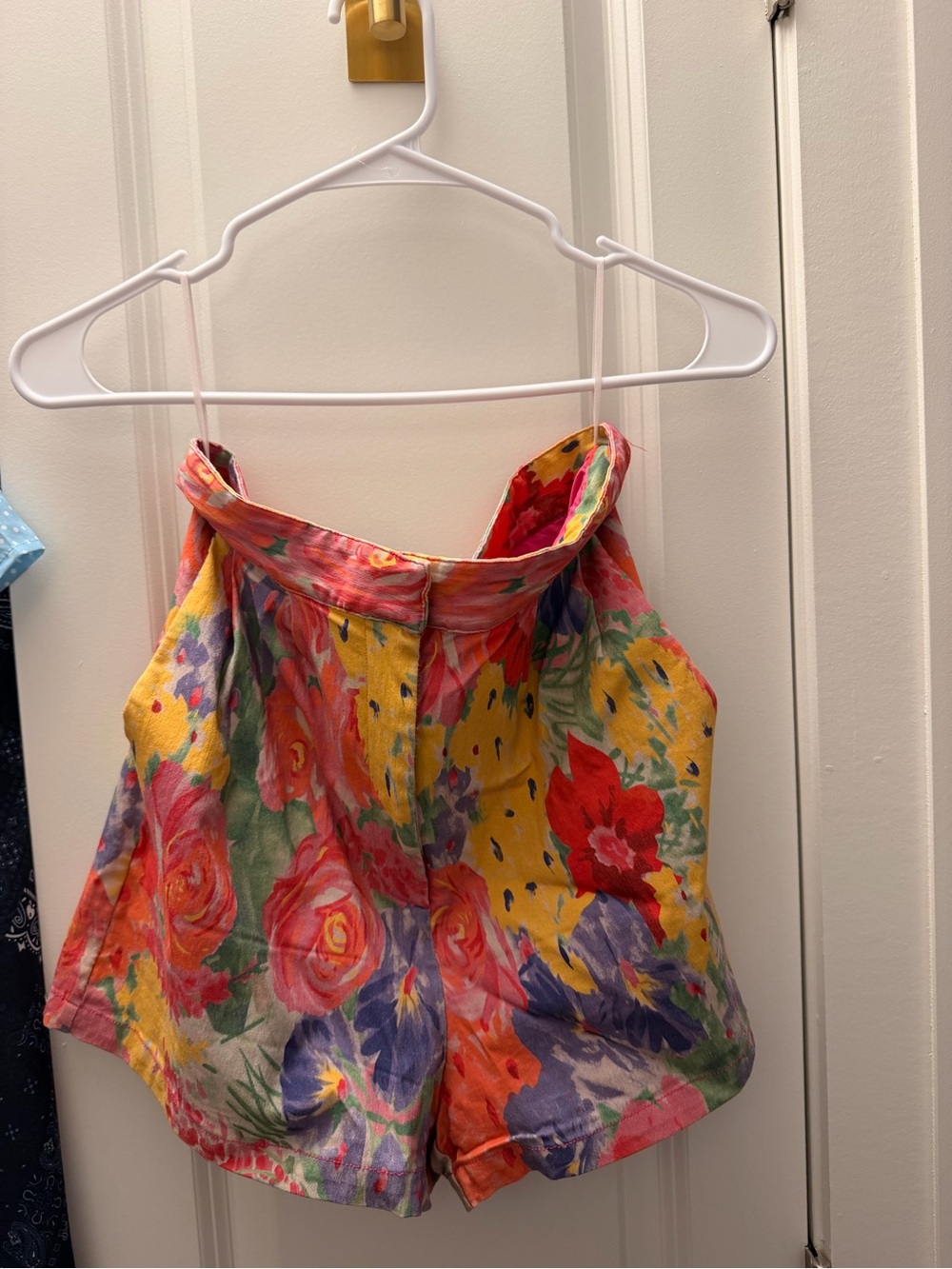 Amanda Uprichard Multicolor Floral Watercolor Bermuda Shorts - Picture 4 of 5